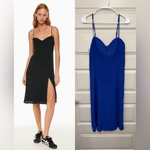 New! Aritzia Sunday Best Viola Midi Dress in Royal Blue
